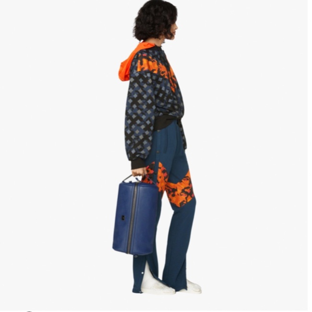 🌎MCM🌍Estate Blue Embossed Crossbody/Duffle Bag